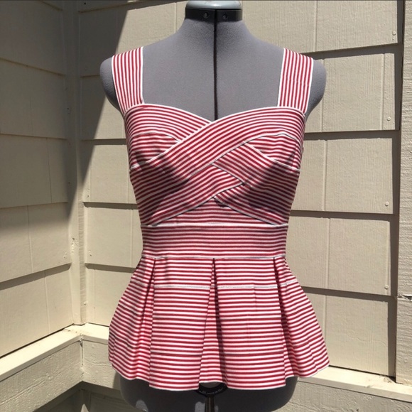 HD In Paris Cabana Peplum Bandage Tank Top - Picture 5 of 7